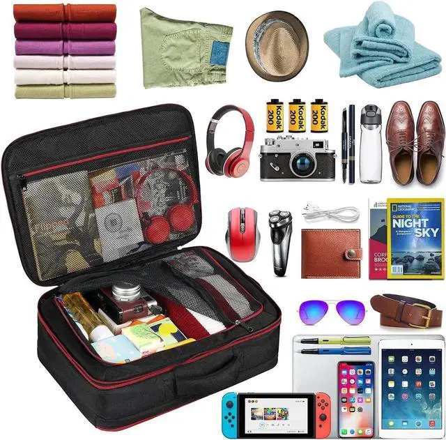 Alt view image 5 of 5 - Mogplof Carry on Backpack for Men, 19.5"x14"x6" Expandable Travel Backpack Flight Approved, Extra Large Backpack Suitcase, Water Resistant Luggage Backpack Fit for 17 17.3 Inch Laptop, Black