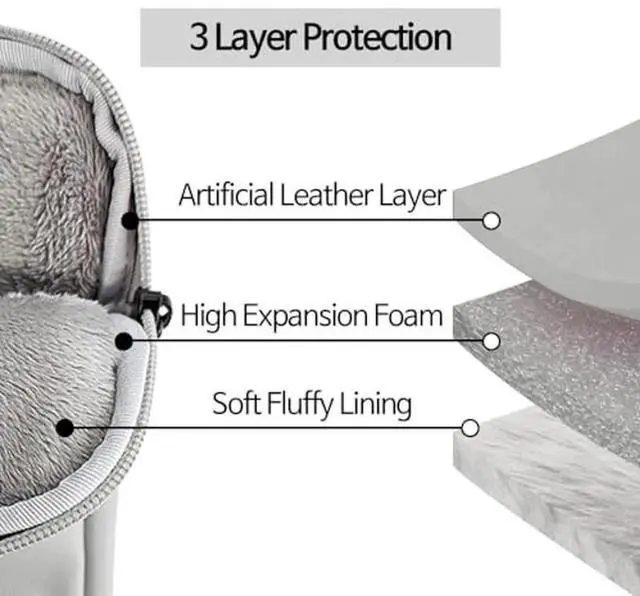 Alt view image 3 of 5 - STNINE Laptop Sleeve Leather Case Compatible with MacBook Pro 17, Chromebook 17, Slim Protective Computer Cover for Laptops