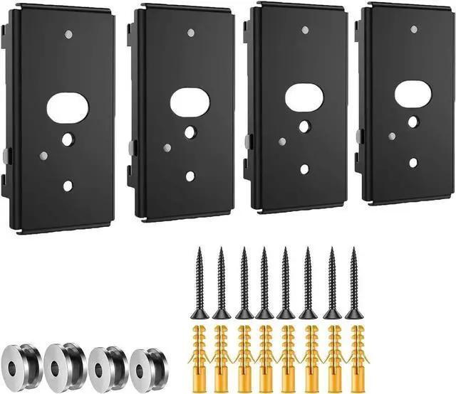Main image of Yaotieci (Pack of 4) Wall Mount Bracket for Bose SlideConnect UB-20 Series II, UFS-20, WB-50, Lifestyle 525 535 III/ 600, Soundtouch 300/520, CineMate 520 with Screws Kit