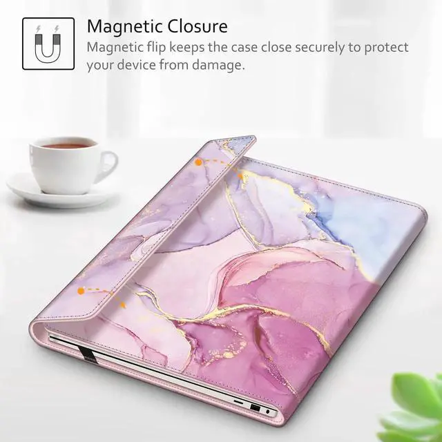 Alt view image 4 of 5 - Fintie Sleeve Case Cover for 16" Samsung Galaxy Book4 Edge NP960XMA / Book5Pro 360 NP960QHA / Book4Ultra NP960XGL / Book4Pro 360 NP960QGK / Book3Pro 360 NP960QFG, Dreamy Marble