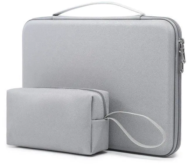 Main image of HYZUO 13.3-14 Inch Hard Shell Laptop Sleeve Case for MacBook Pro 14 M5/M4/M3/M2/M1, MacBook Pro/Air 13, Dell Pro 13/14 Premium, XPS 13, 13.8"-13" Surface Laptop, HP Spectre X360 13/14, Rock Gray