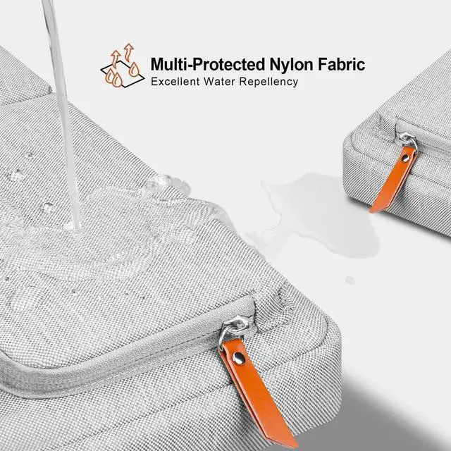 Alt view image 4 of 5 - Lacdo 360° Protective Laptop Sleeve Case for MacBook Air/Pro, 13-13.3 inch Notebook, 14 inch New MacBook Pro M5/M4/M3/M2/M1 A3434 A3112 A3401 A3185 A2992 A2918 2025-2021 Computer Bag, Gray