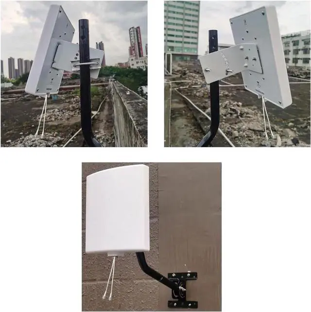 Alt view image 4 of 5 - SignalPlus Outdoor 2x2 MIMO Directional WiFi Antennas Long Range 2.4GHz/ 5.8GHz External Panel WiFi Antenna Kit for WiFi Router/Wireless Access Point/Camera with Detachable Antennas (Full Kit)