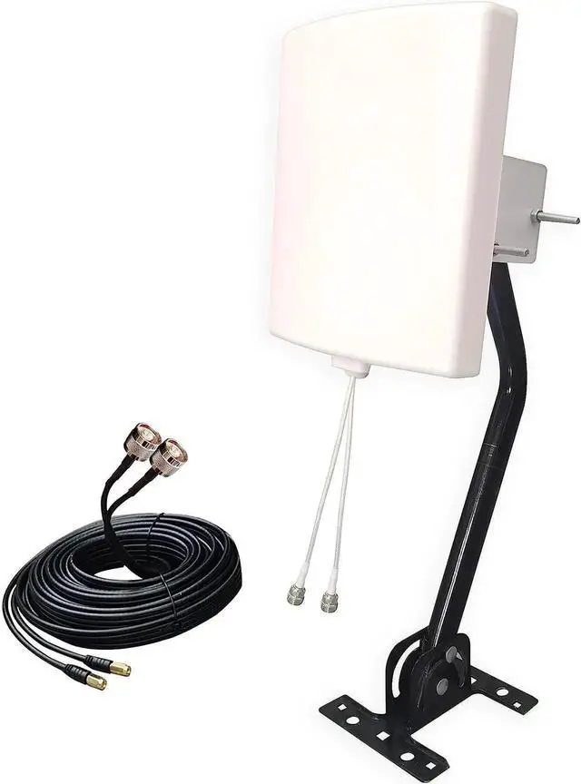 Main image of SignalPlus Outdoor 2x2 MIMO Directional WiFi Antennas Long Range 2.4GHz/ 5.8GHz External Panel WiFi Antenna Kit for WiFi Router/Wireless Access Point/Camera with Detachable Antennas (Full Kit)