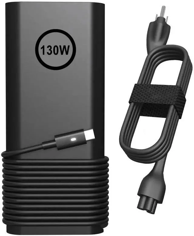 Alt view image 2 of 5 - 130W ETL USB Type C Laptop Charger Compatible with Dell XPS 15 17 9500 9510 9520 9530 9700 9710 9720 2in1,Precision 5550 5560 5530 5570 5470 5480 5760,Latitude 5431 5531 AC Adapter Computer Power Cord