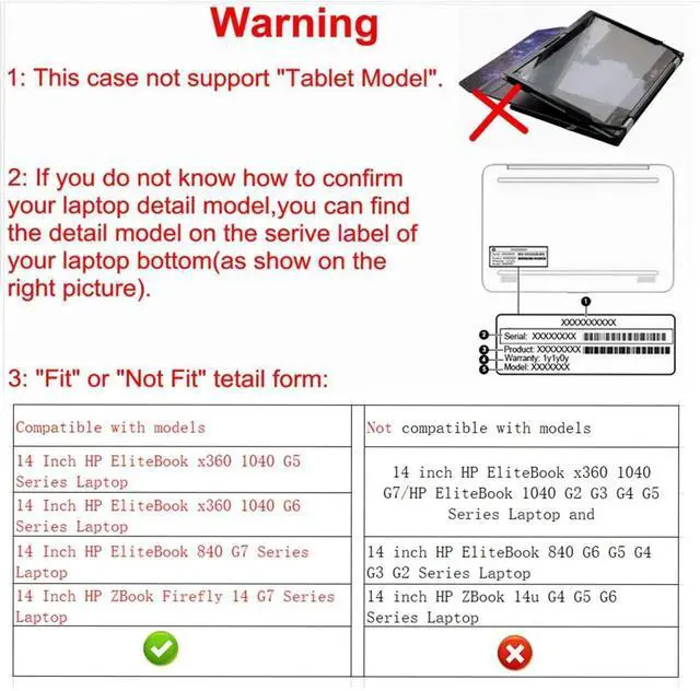 Alt view image 4 of 5 - Alapmk Protective Case for HP ZBook Firefly 14 G7/ ZBook Firefly 14 G8/ ProBook 440 G8 G9 G10/ProBook 445 G8 G9 G10/ ProBook 640 G8 G9/ Elite mt645 G7/ 14-emXXXX 14-em0047nr 14",Galaxy