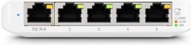 Alt view image 2 of 5 - Ubiquiti Compact 5-Port Gigabit Switch