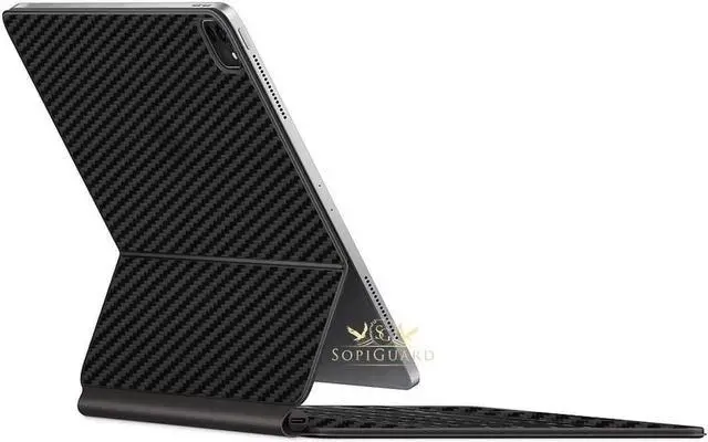 Main image of SopiGuard Skin for iPad Pro Magic Keyboard 12.9 (iPad Pro A2229) Precision Edge-to-Edge Vinyl Sticker Top, Keyboard, and Rear Panel (3M Carbon Black)