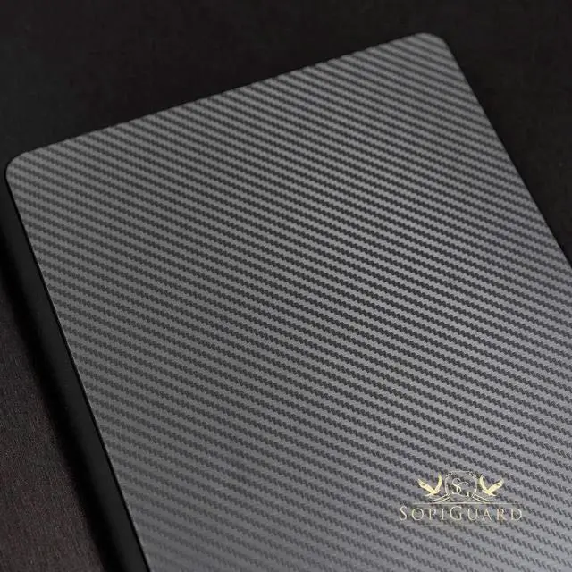 Alt view image 3 of 5 - SopiGuard Skin for iPad Pro Magic Keyboard 12.9 (iPad Pro A2229) Precision Edge-to-Edge Vinyl Sticker Top, Keyboard, and Rear Panel (3M Carbon Black)