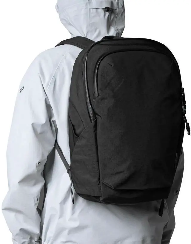 Alt view image 4 of 5 - ALPAKA Bravo Backpack 23L - Laptop Backpack Fits 16 Inch Computers, Water Bottle Holders, Fleece Lined Protection, Business Commuter Bag, Weatherproof Black Axoflux Material