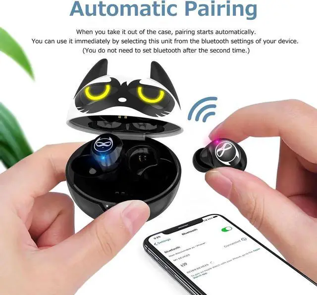 Alt view image 5 of 5 - Togetface Kid Earbuds, 85dB Volume Limit, Wireless Earbuds for Kids, 36H Playtime, Girls Boys Bluetooth Headphones with Mic, Fast Charging, Small Ear Buds for Kids for iPad/Tablet/Travel/School, Frog