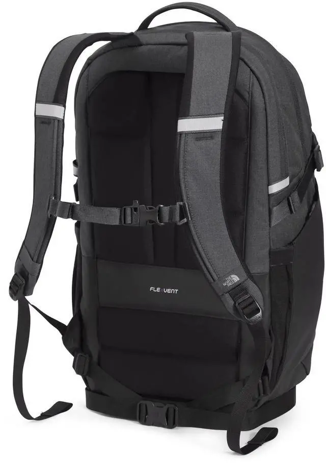 Alt view image 3 of 5 - THE NORTH FACE Router Everyday Laptop Backpack | Daypack with Water Repellent Finish, 17" Laptop Sleeve, Reflective Details, Asphalt Grey Light Heather/TNF Black-NPF, One Size