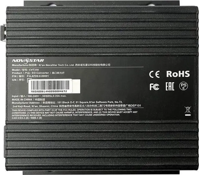 Alt view image 3 of 5 - CVT310 LED Screen Multi-Mode Fiber Converter CVT310