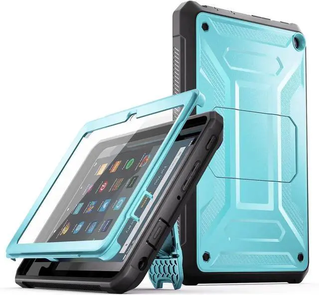 Main image of DJ&RPPCase for 10.1 Inch Tablet Child Friendly, Incompatible TCL Sony Full Body Sturdy Hands-Free Viewing Stand Back Cover with Screen Protector-Blue