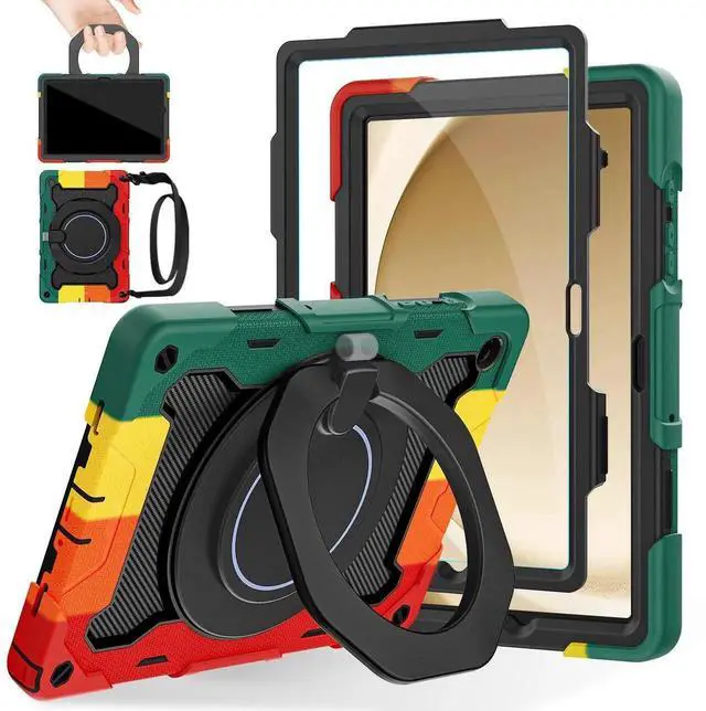 Main image of ROISKIN Case for Galaxy Tab A9 Plus 5G/ A9+ 11 Inch with HD Screen Protector & Shoulder Strap,Heavy Duty Military Case for Samsung Galaxy A9 Plus SM-X210/X216/X218 - Rotating Stand for Kids