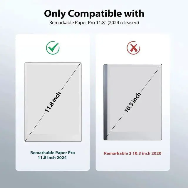 Alt view image 3 of 5 - TiMOVO Case for Remarkable Paper Pro 11.8Inch 2024, Lightweight Hard Back Shell Protective Book Folio Cover with Pen Holder for Remarkable Paper Pro Color Tablet, Support Auto Wake/Sleep, Black