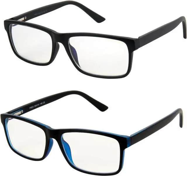 Main image of 2 Pack Of Blue Light Blocking Glasses Anti-Fatigue Computer Monitor Gaming Glasses Prevent Headaches Gamer Glasses