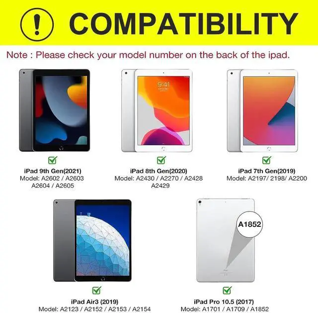 Alt view image 2 of 5 - WINCHKING Keyboard Case for iPad 9th Generation 10.2 Inch,Slim & Lightweight,Detachable Wireless Keyboard Smart Tablet Case with Pencil Holder for iPad 8th/7th /Air 3rd/Pro 10.5" Gen(Green)