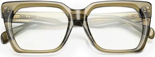 Alt view image 2 of 5 - Dollger Oversized Blue light Glasses for Women Men Square Frame Computer Screen Blue light Blocking Eyeglasses Acetate Chunky Big Fashion Green Glasses