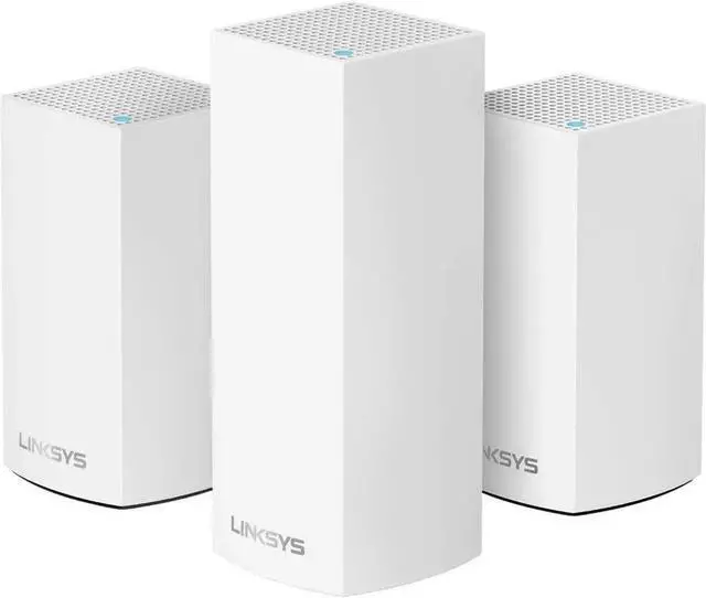 Main image of Linksys WHW0203 Velop Home Mesh Wi-Fi System Bundle (Dual/Tri-Band Combo) - Wi-Fi Router/Wi-Fi Extender for Whole-Home Mesh Network (3-Pack, White)