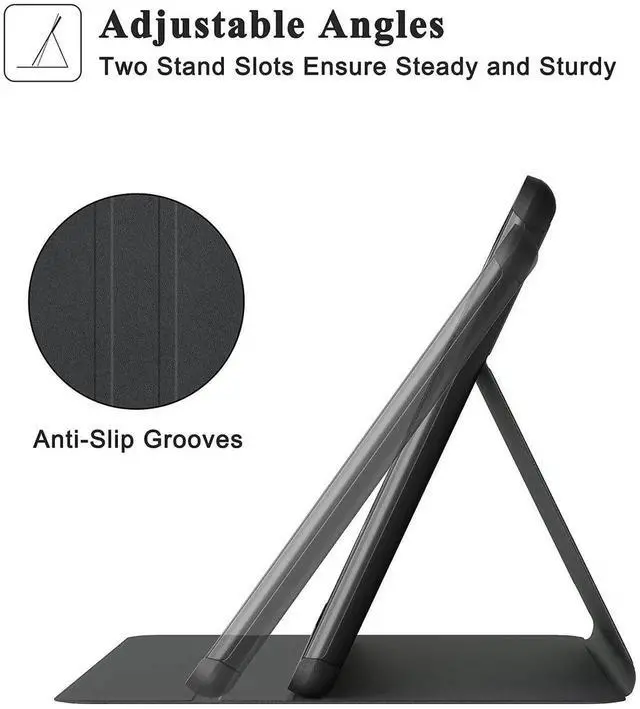 Alt view image 2 of 5 - Soke Case for All-New Amazon Fire HD 10 & 10 Plus Tablet (Only Compatible with 11th Generation, 2021 Release) Premium Folio Stand Cover with Auto Wake/Sleep for 10.1 Inch Tablet, Purple