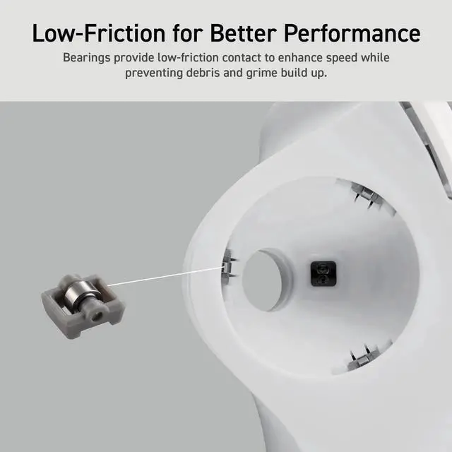 Alt view image 3 of 5 - ELECOM Ergonomic Comfort Design Trackball IST Bluetooth 5.3, Super-Smooth Tracking with Roller Ball Bearing, 36mm Ball, Thumb control, Compatible for Windows, PC, Mac, iPadOS, and Android (M-IT11BRWH)