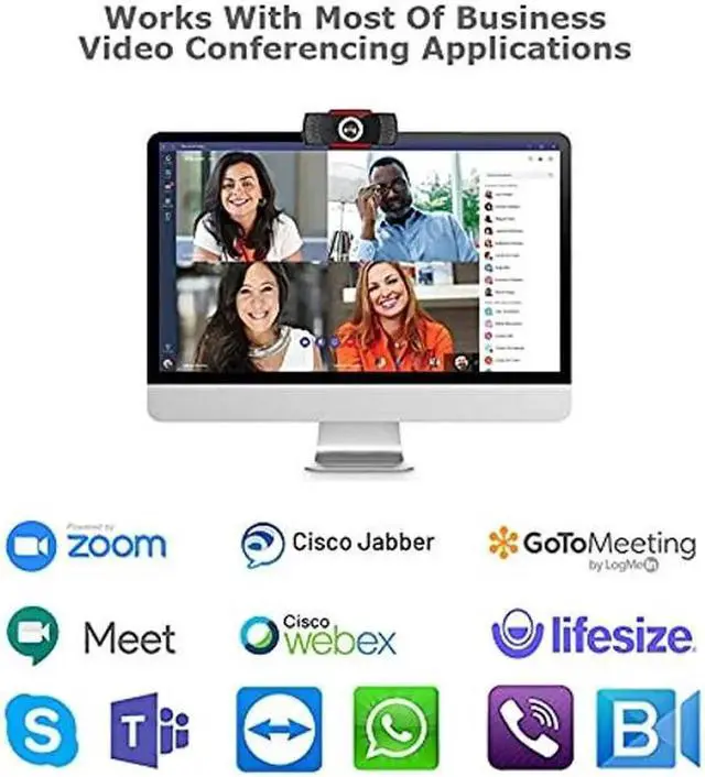 Alt view image 3 of 4 - ADESSO CyberTrack H3-TAA 720P HD USB Web Cam with Built-in Microphone, TAA Compliant Computer Camera for Desktop, Made in Taiwan
