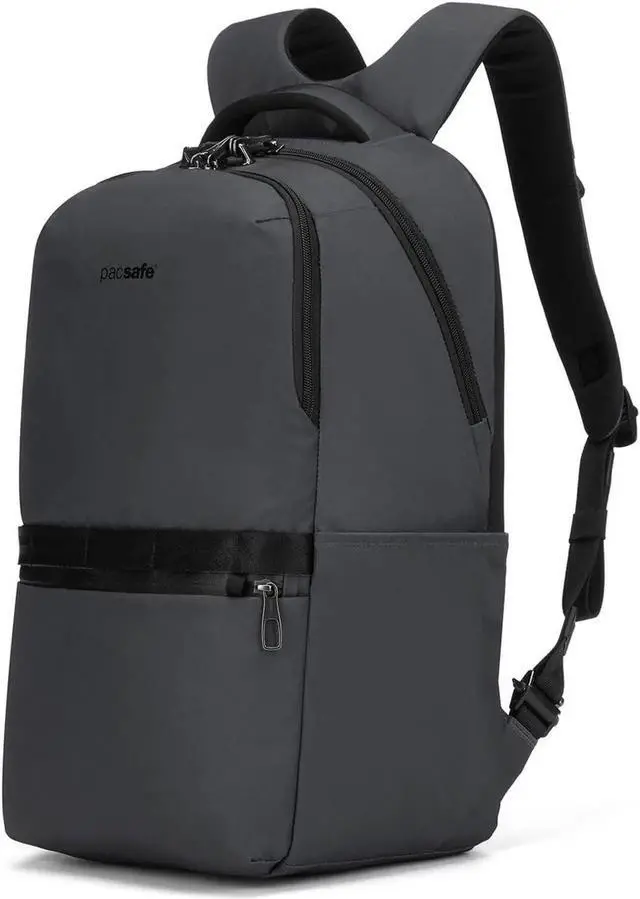 Alt view image 3 of 5 - Pacsafe Metrosafe X Anti Theft 25L Backpack - With Padded 16" Laptop Sleeve, Slate