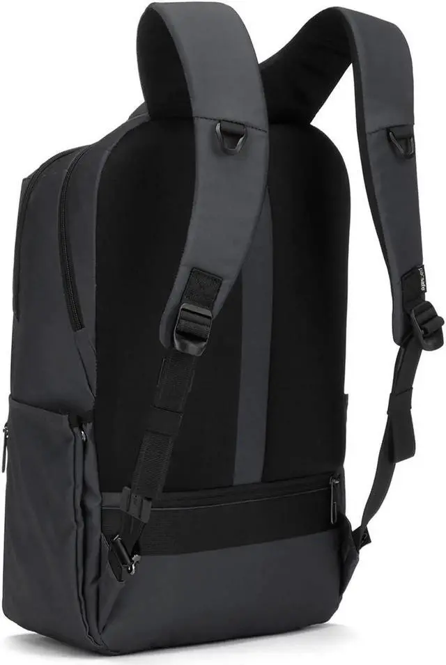 Alt view image 2 of 5 - Pacsafe Metrosafe X Anti Theft 25L Backpack - With Padded 16" Laptop Sleeve, Slate
