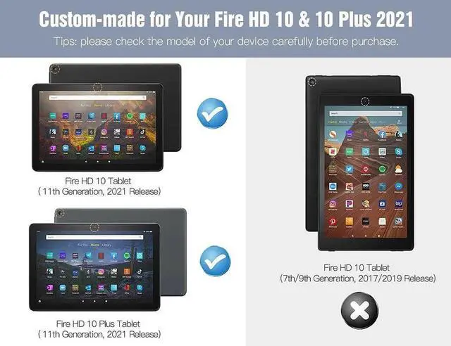 Alt view image 5 of 5 - Sunflowers Butterfly Case for All-New Kindle Fire HD 10 & 10 Plus Tablet (11th Generation, 2021 Release), PU Leather Folding Stand Cover with Multi-Viewing Angles Auto Sleep & Wake