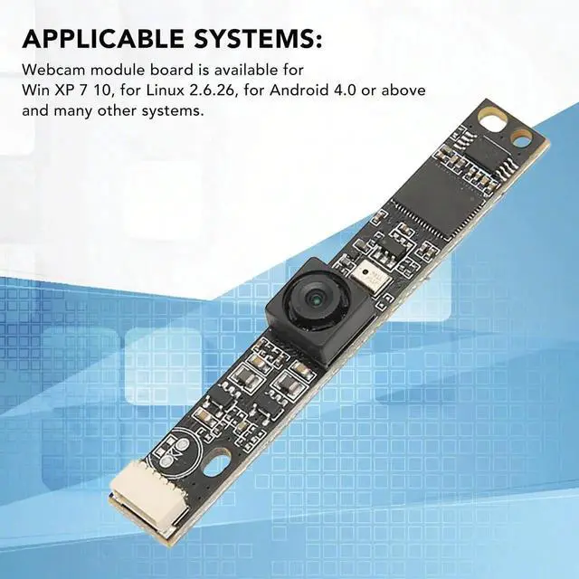 Alt view image 3 of 5 - USB Camera Module, 12MP 4K No Distortion Lens Auto Focus Camera Module, 123° Wide Angle Mini UVC USB Webcam Board for Linux OS