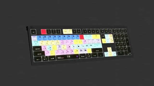 Alt view image 2 of 5 - Logickeyboard Backlit 'Astra2' Designed for Editing in Adobe Premiere Pro on Mac p/n LKB-PPROCC-A2M-US