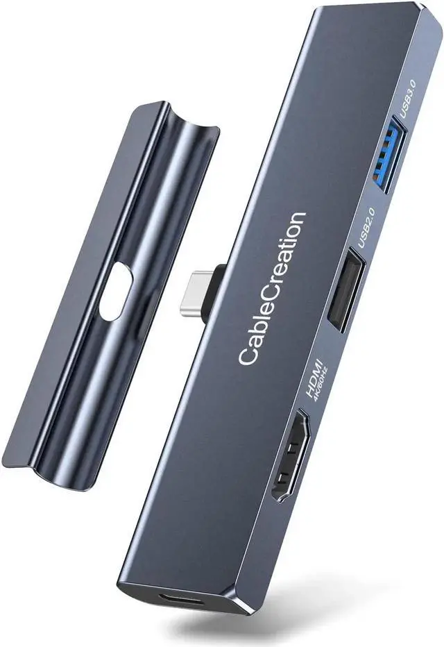 Main image of iPad Pro USB C Hub, CableCreation 5-in-1 USBC Hub Multiport Adapter with 4K 60hz HDMI, USB 3.0, USB C Charging and 3.5mm Audio Jack with Magnetic Grip for MacBook, iPad Pro,iPad Air and More