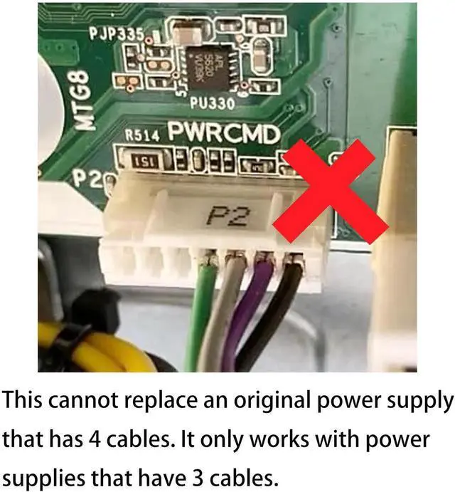 Alt view image 5 of 5 - New 400W Power Supply PSU Compatible with HP 285 G3 MT/Pavilion 590/ Pavilion 690/ Pavilion TG01/ Pavilion TP01/ Envy TE01/ HP M01 Desktop