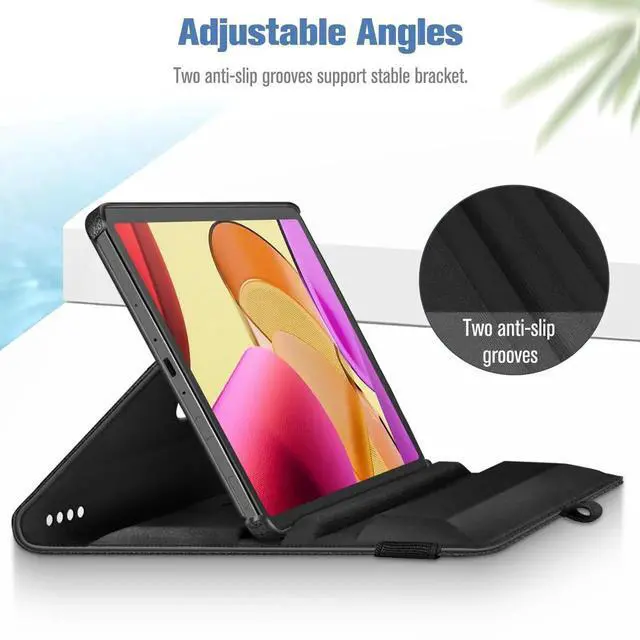 Alt view image 4 of 4 - Fintie Rotating Case for Amazon Fire Max 11 (13th Generation, 2023 Release) with Built-in Pencil Holder - 360 Degree Rotating Stand Protective Cover, Auto Sleep/Wake, Black