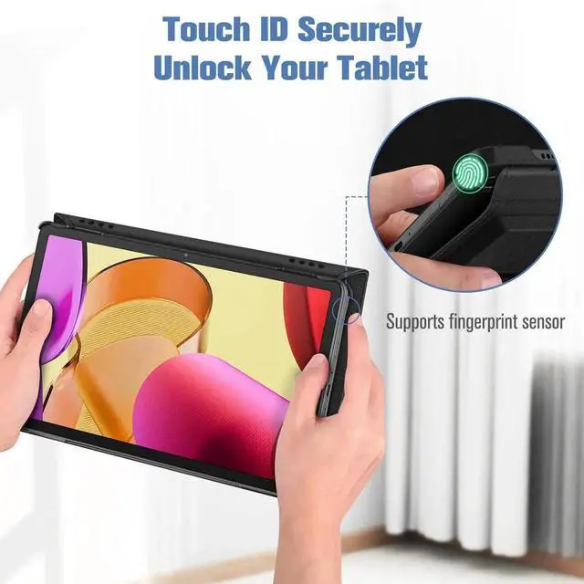 Alt view image 2 of 4 - Fintie Rotating Case for Amazon Fire Max 11 (13th Generation, 2023 Release) with Built-in Pencil Holder - 360 Degree Rotating Stand Protective Cover, Auto Sleep/Wake, Black