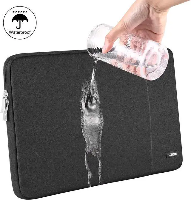 Alt view image 5 of 5 - 18.5 Inch Portable Monitor Case, Losong Protective Carrying Sleeve for Most 18-18.5" Portable Monitors,Water Resistant Laptop Display Bag with Accessory Pocket, Size-17.7"x11.2" Black