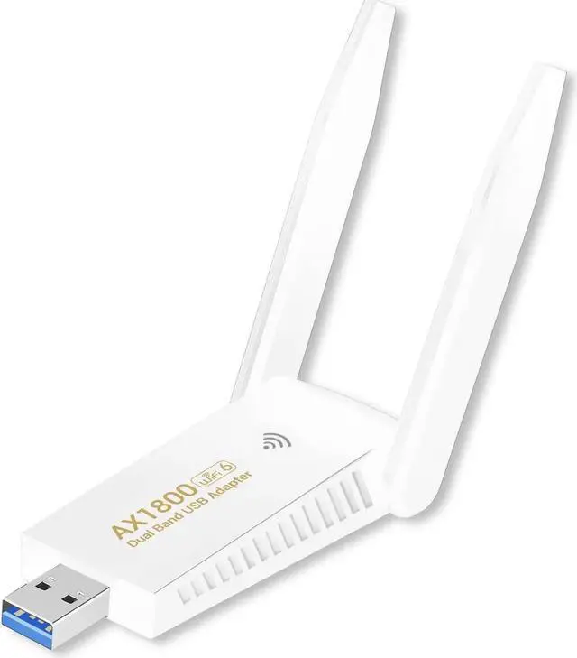 Main image of Wireless USB WiFi 6 Adapter for PC - 1800Mbps USB3.0 WiFi Adapter for Desktop PC Laptop with 5Ghz/2.4Ghz Dual Band USB wifi adapter for pc support Windows7/10/11, Wireless Adapter for Desktop Computer