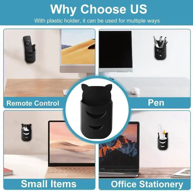 Alt view image 5 of 5 - 2-Pack Mini PC Mount for HP Wall VESA Under Desk Mount or Mount to a Monitor Arm for HP EliteDesk 800 G4 G3 G5 G9 EliteDesk 705 805, HP Pro Mini 400 260, HP ProDesk 400 405 600 Mini PC with Pen Holder