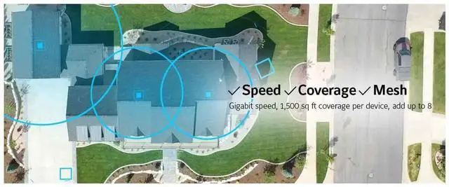 Alt view image 3 of 5 - Qolsys IQWF6 IQ Wi-Fi 6 Mesh Router System for IQ Panels