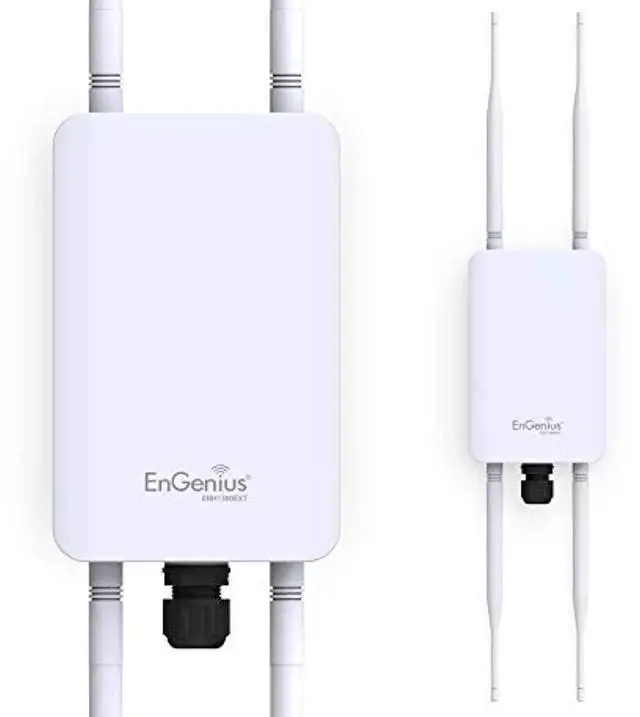 Alt view image 3 of 5 - EnGenius ENH1350EXT Wi-Fi 5 AC1300 Outdoor Access Point - IP67 Weatherproof, Dual-Band Long Range Extender, MU-MIMO, PoE Injector & Mounting Kit Included