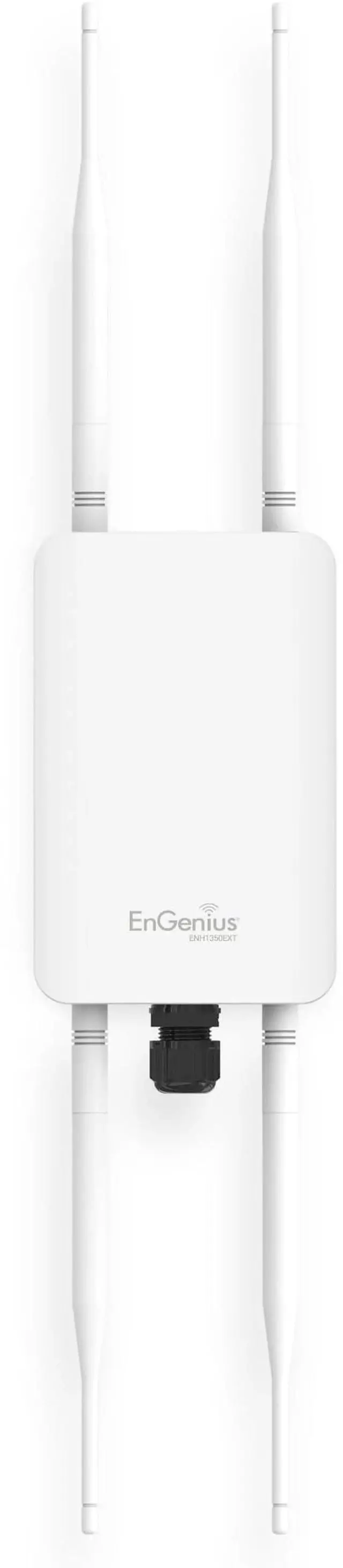 Main image of EnGenius ENH1350EXT Wi-Fi 5 AC1300 Outdoor Access Point - IP67 Weatherproof, Dual-Band Long Range Extender, MU-MIMO, PoE Injector & Mounting Kit Included