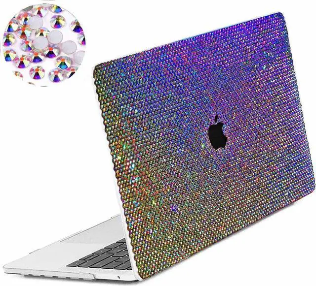 Teazgopx Bling Rhinestone Case for MacBook Pro 14 inch 2024 2023