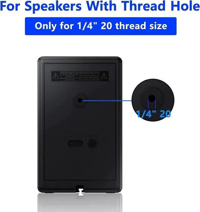 Alt view image 5 of 5 - Aiweiwa Speaker Wall Mount for Samsung 9500S Ceiling Speaker Mount Bracket - Tilt and Swivel Adjustable Rear Speakers Mounting Bracket for Samsung SWA-9500S/ZA