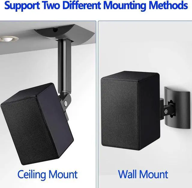 Alt view image 3 of 5 - Aiweiwa Speaker Wall Mount for Samsung 9500S Ceiling Speaker Mount Bracket - Tilt and Swivel Adjustable Rear Speakers Mounting Bracket for Samsung SWA-9500S/ZA
