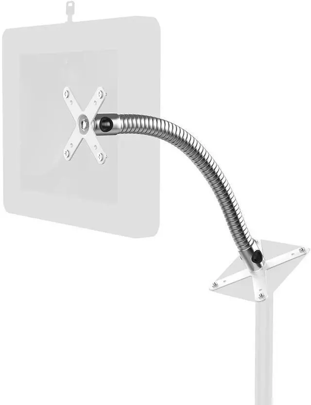 Main image of CTA Digital Add-On Heavy-Duty Security Gooseneck with Dual VESA Plates - White - (ADD-GVESAB2)