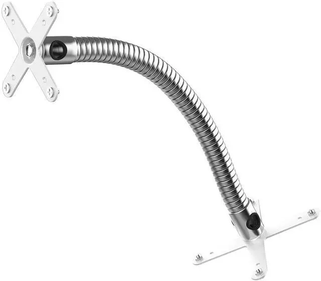 Alt view image 3 of 5 - CTA Digital Add-On Heavy-Duty Security Gooseneck with Dual VESA Plates - White - (ADD-GVESAB2)