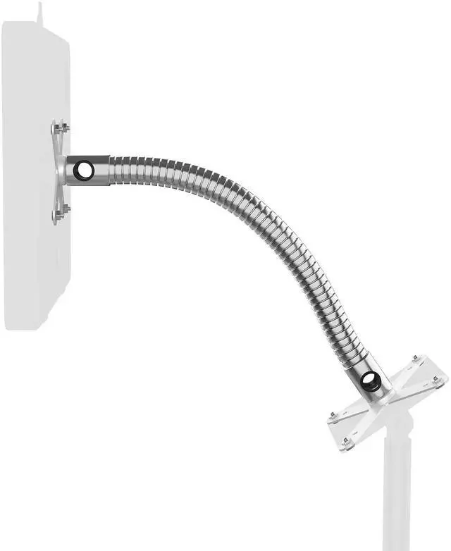 Alt view image 4 of 5 - CTA Digital Add-On Heavy-Duty Security Gooseneck with Dual VESA Plates - White - (ADD-GVESAB2)