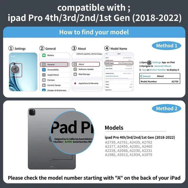 Alt view image 4 of 5 - molosicars Case with Keyboard for iPad Pro 11-inch 2018-2022 (1st/2nd/3rd/4th Gen), case with Pencil Holder, 7-Color Backlit Wireless Keyboard, 360° Rotating Multi-Touch Trackpad Transparent White