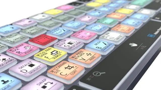 Alt view image 4 of 5 - Logickeyboard 'Titan' Wireless Backlit Designed for Adobe Photoshop CC p/n LKB-PHOTOCC-TM-US